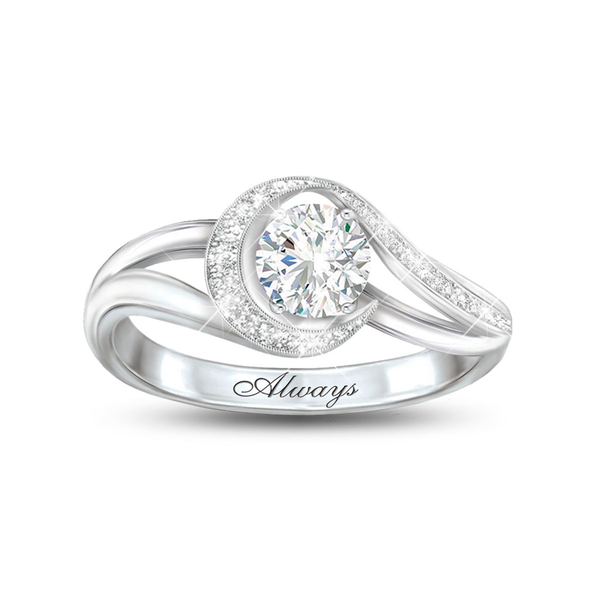 'Always Near Me' Topaz Remembrance Ring