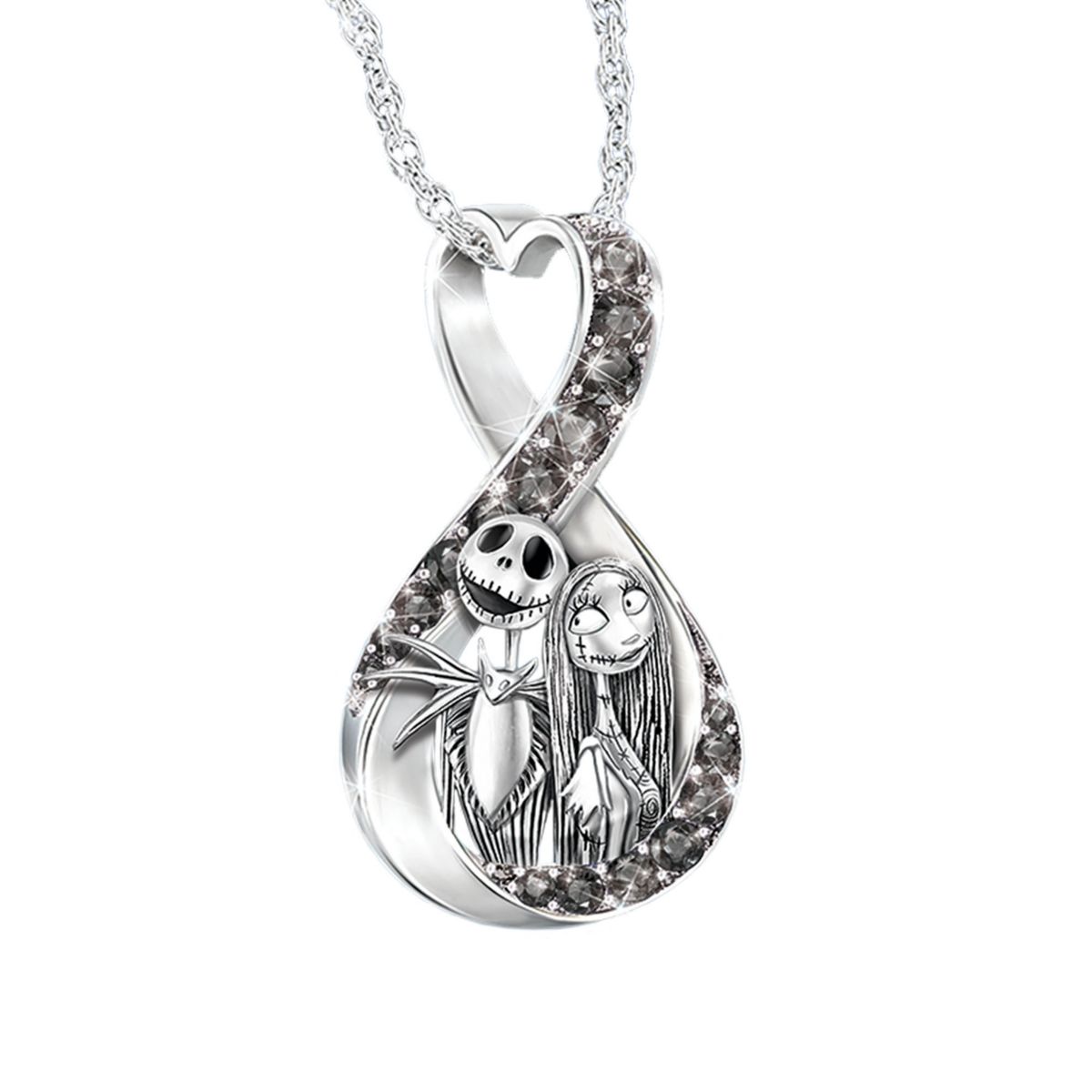 Disney Tim Burton's The Nightmare Before Christmas 'Love Is Eternal' Ladies' Pendant