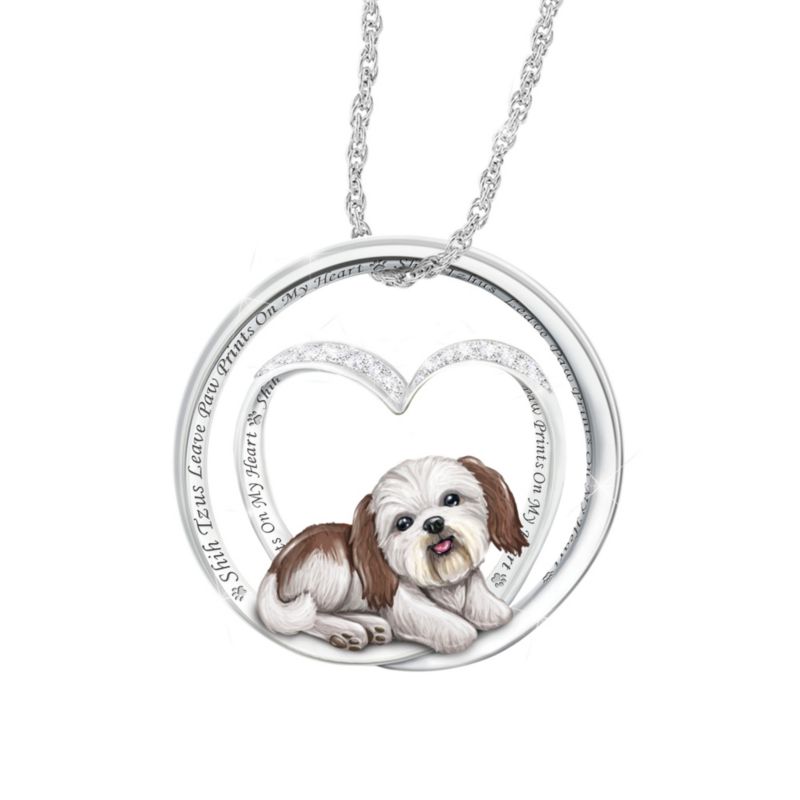 Mon toutou câlin Shih Tzu - Chaîne avec pendentif