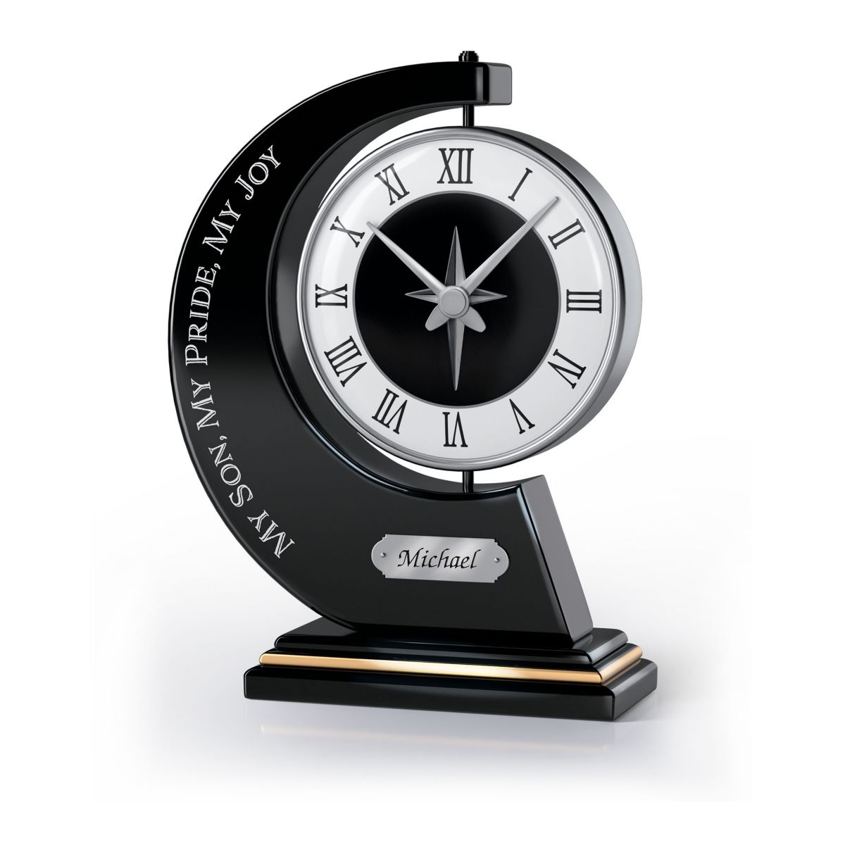 'My Son, My Pride, My Joy' Personalised Clock