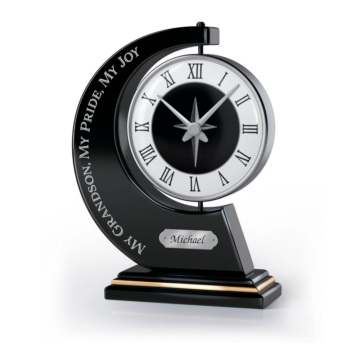 'My Grandson, My Pride, My Joy' Personalised Clock