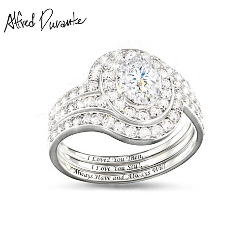 Alfred Durante 'Always Have, Always Will' Topaz Stacking Ring Set