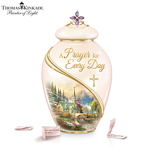 Thomas Kinkade ‘A Prayer For Every Day’ Musical Prayer Jar