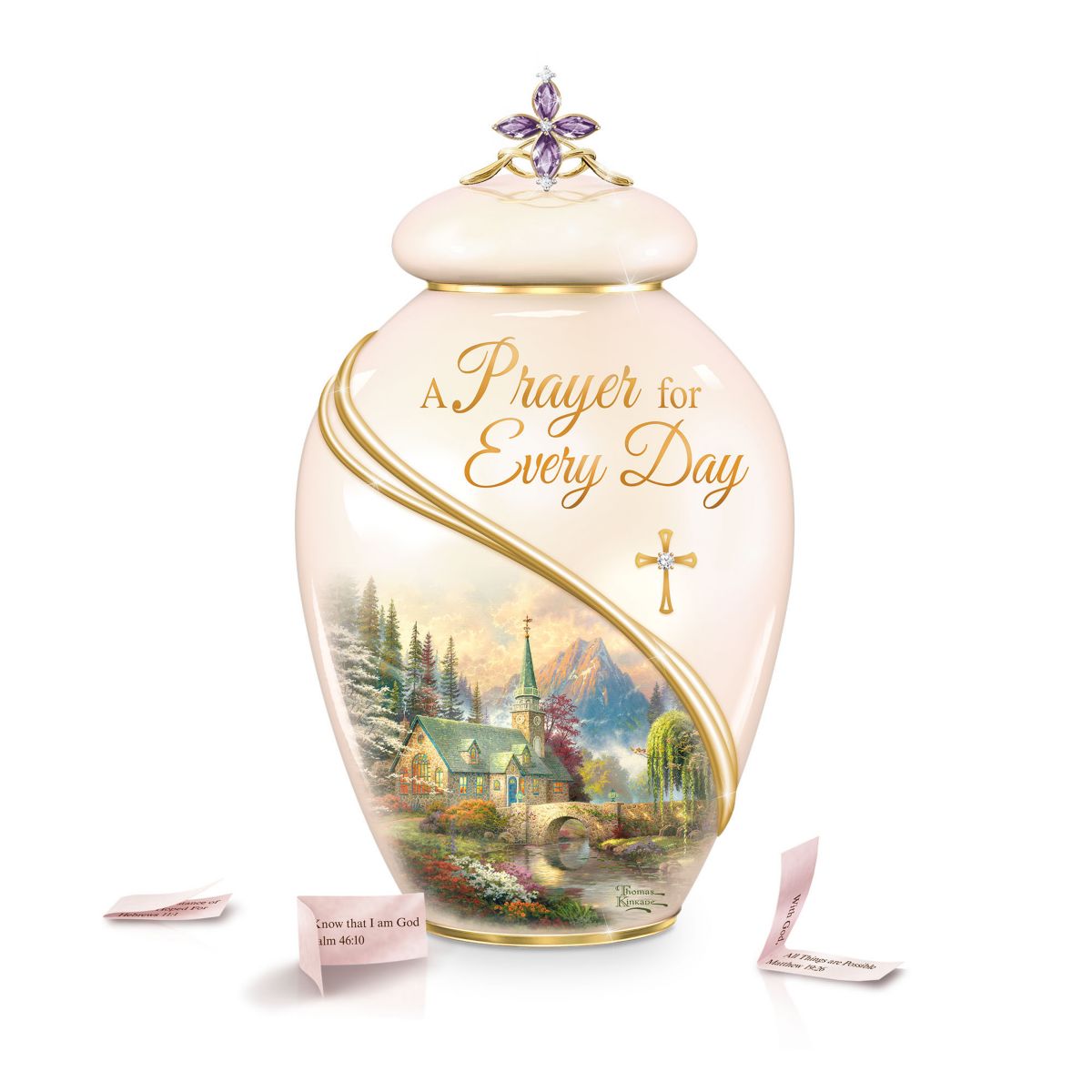 Thomas Kinkade ‘A Prayer For Every Day’ Musical Prayer Jar