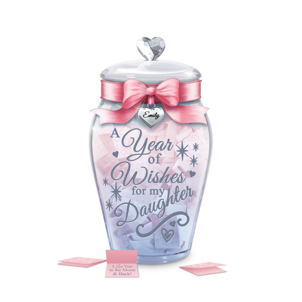 'Heartfelt Wishes For My Daughter' Personalised Wish Jar