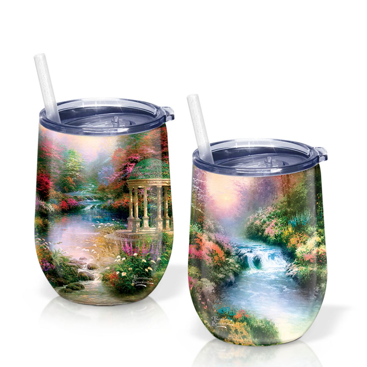 Thomas Kinkade Tranquillity Tumblers Set