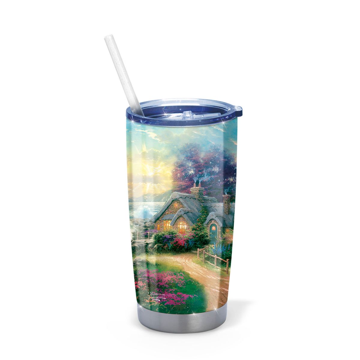 Thomas Kinkade Tranquility Travel Tumbler