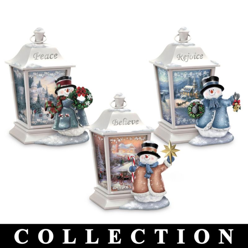 Lumière de Noël Collection de lanternes de Thomas Kinkade