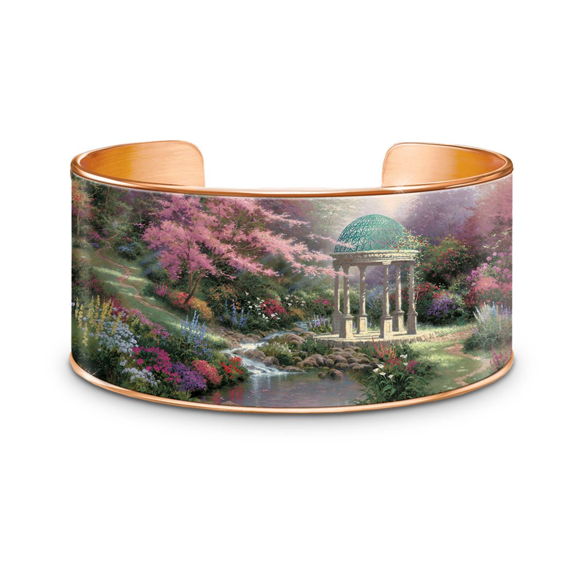 Thomas Kinkade 'Serenity's Garden' Copper Bracelet