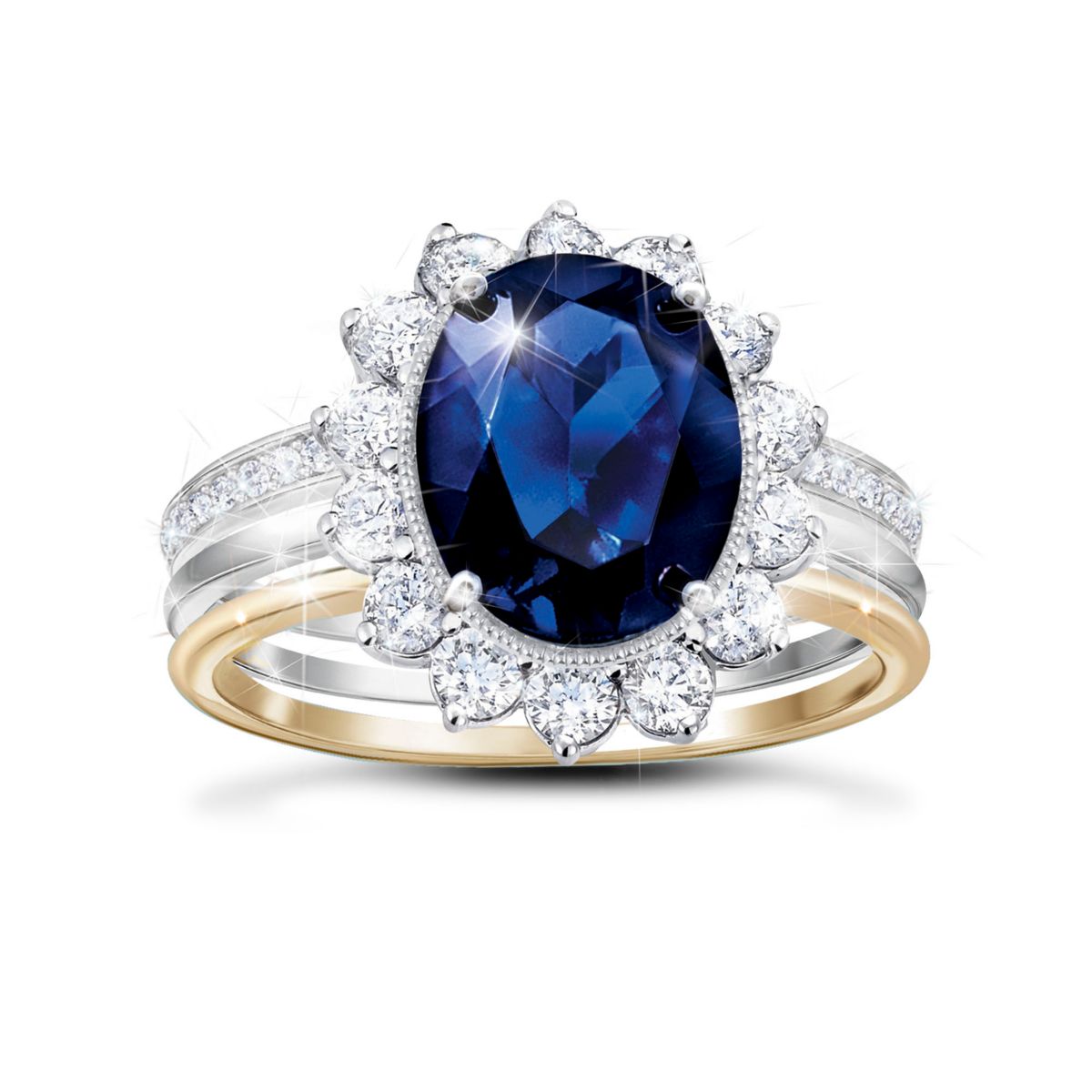 'Love, Duty, And Devotion' Ladies' Royal Diamonesk Ring Set