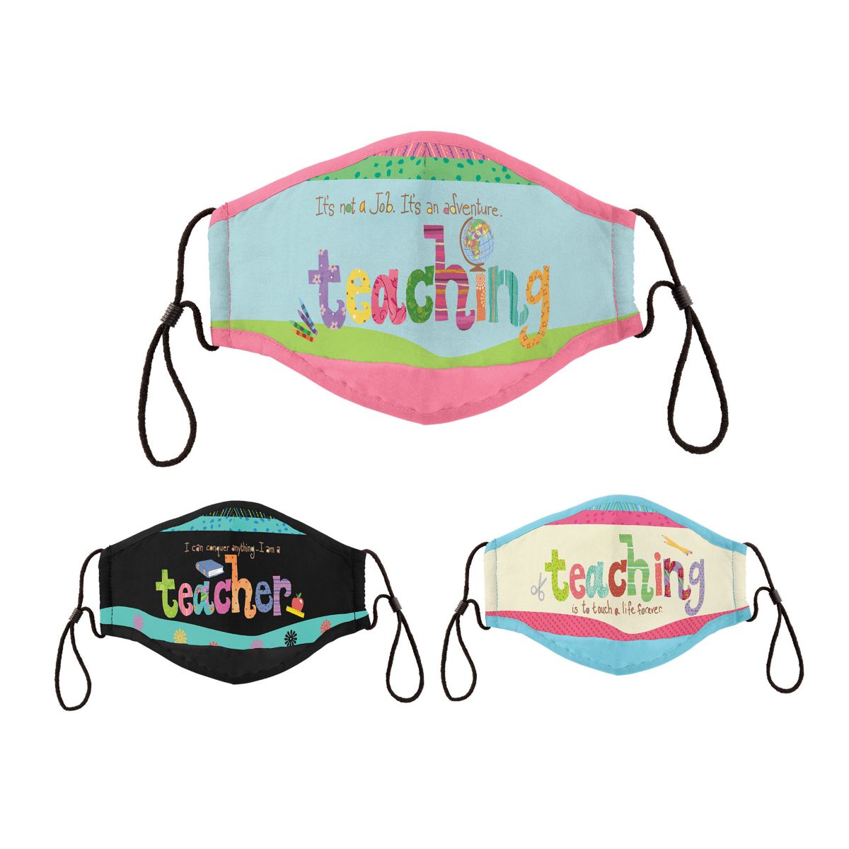 'Passion For Teaching' Lori Siebert Antibacterial Face Mask Set