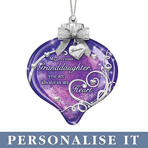 'My Precious Granddaughter' Personalised Illuminated Ornament