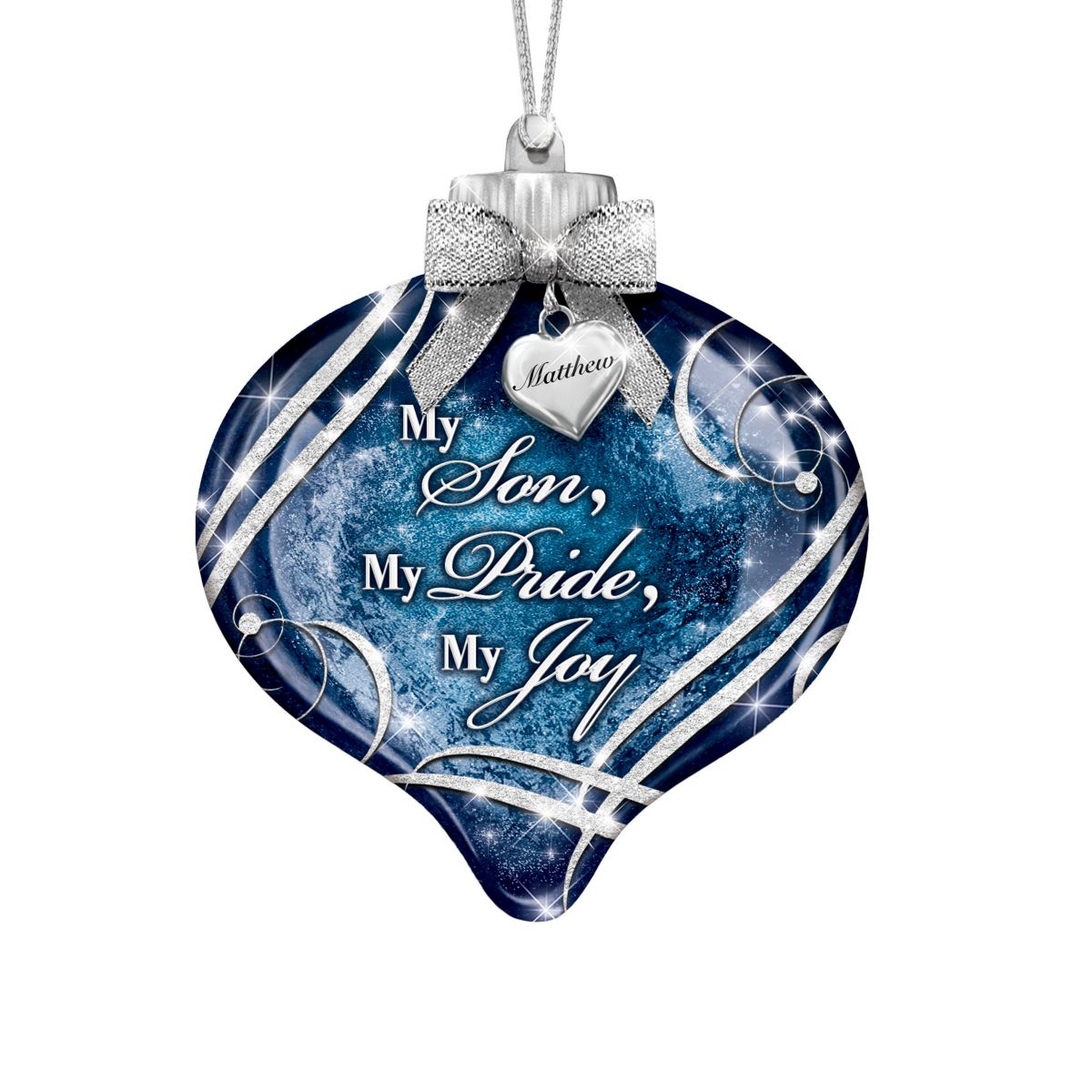 'My Son, My Pride, My Joy' Illuminated Personalised Ornament