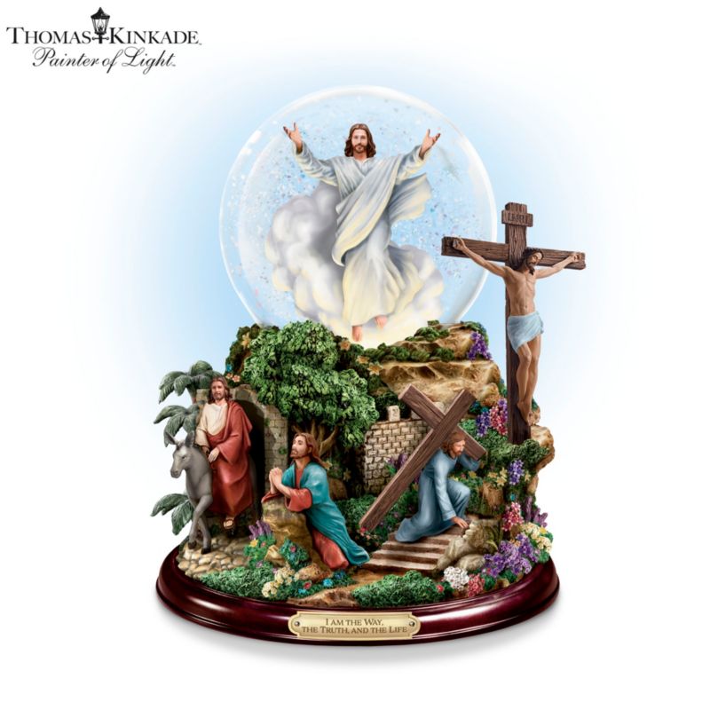 Thomas Kinkade's 'Visions Of Christ' Glitter Globe