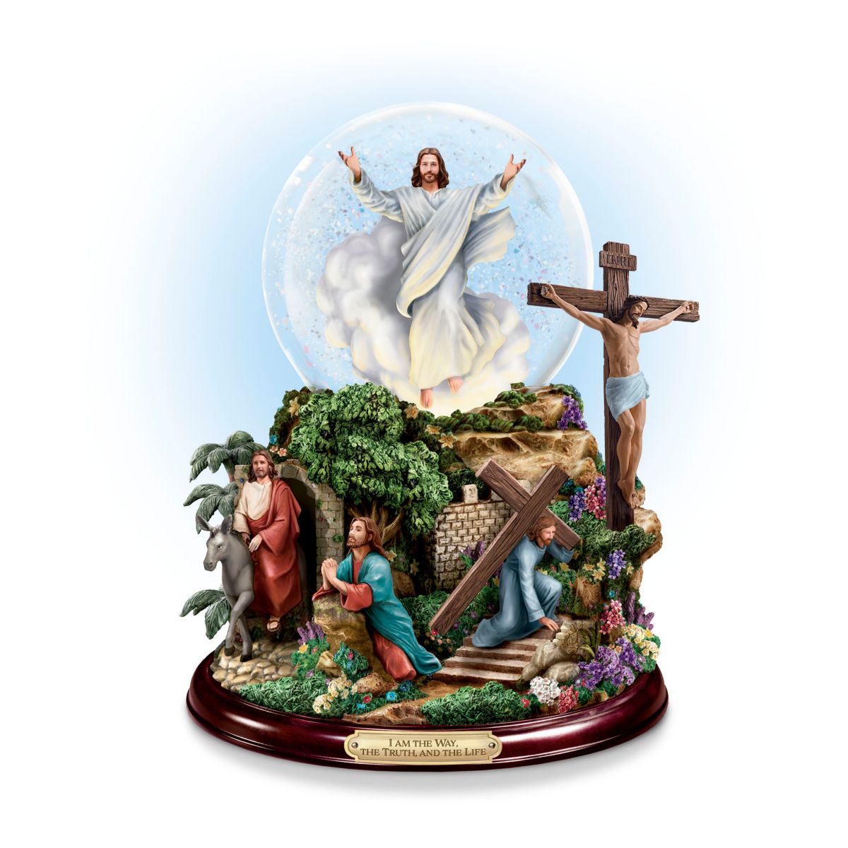 Thomas Kinkade's 'Visions Of Christ' Glitter Globe
