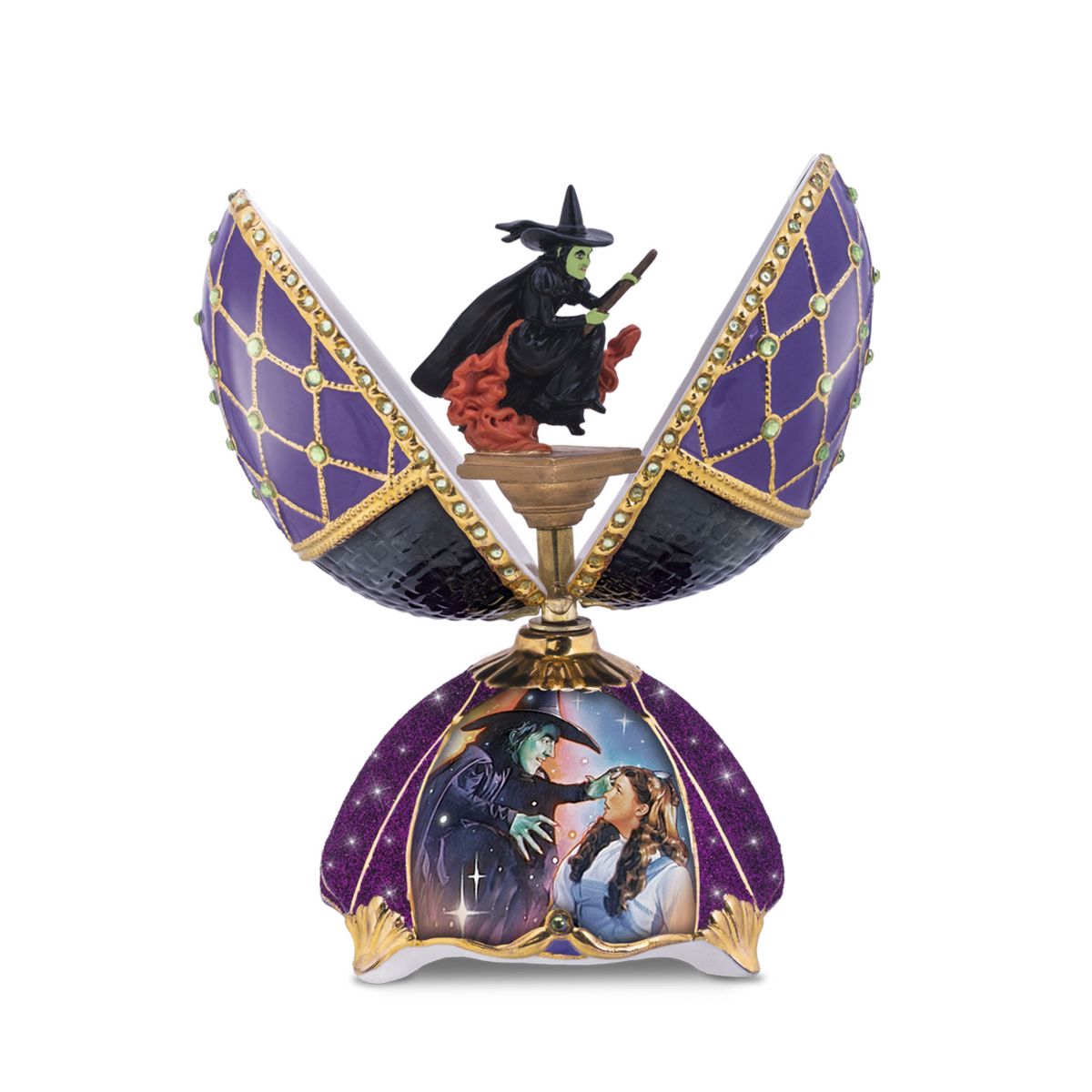 THE WIZARD OF OZ Wicked Witch of the West Faberge-Inspired Musical Egg