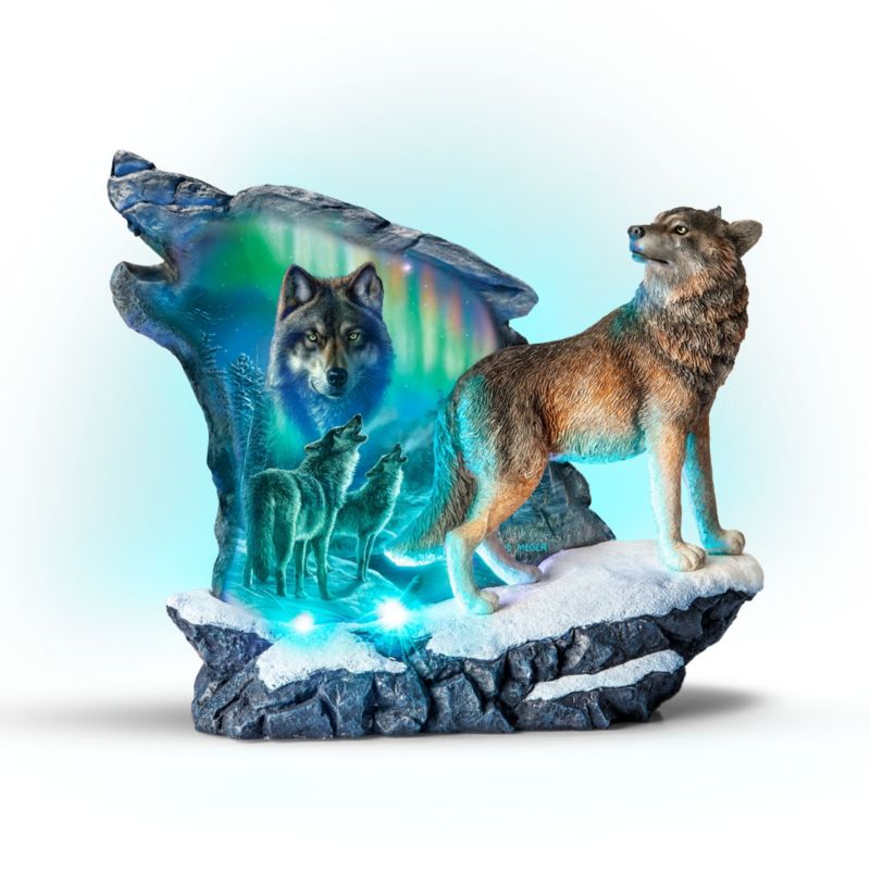 Das Heulen des Wolfs Skulptur