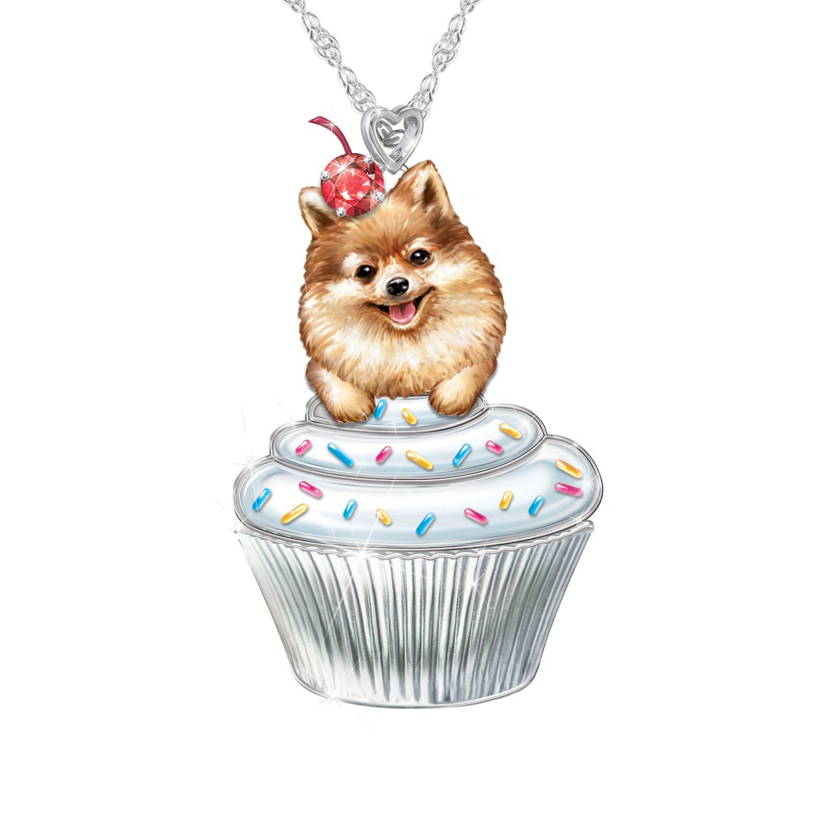 'Sweetest Pupcake' Pomeranian Ladies' Pendant