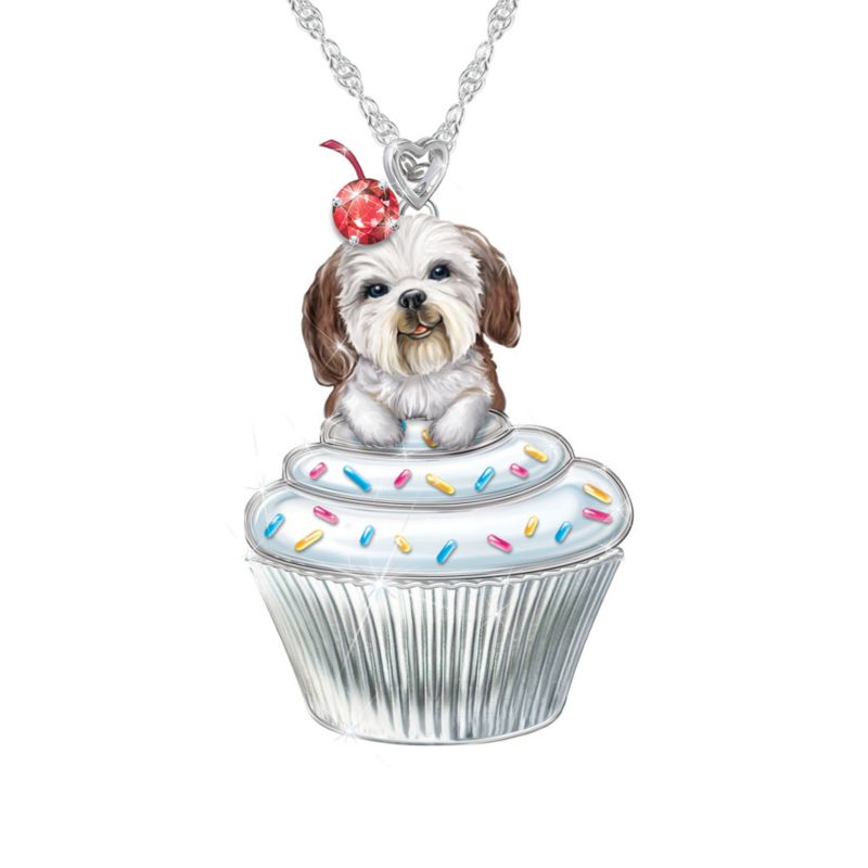 'Sweetest Pupcake' Shih Tzu Ladies' Pendant