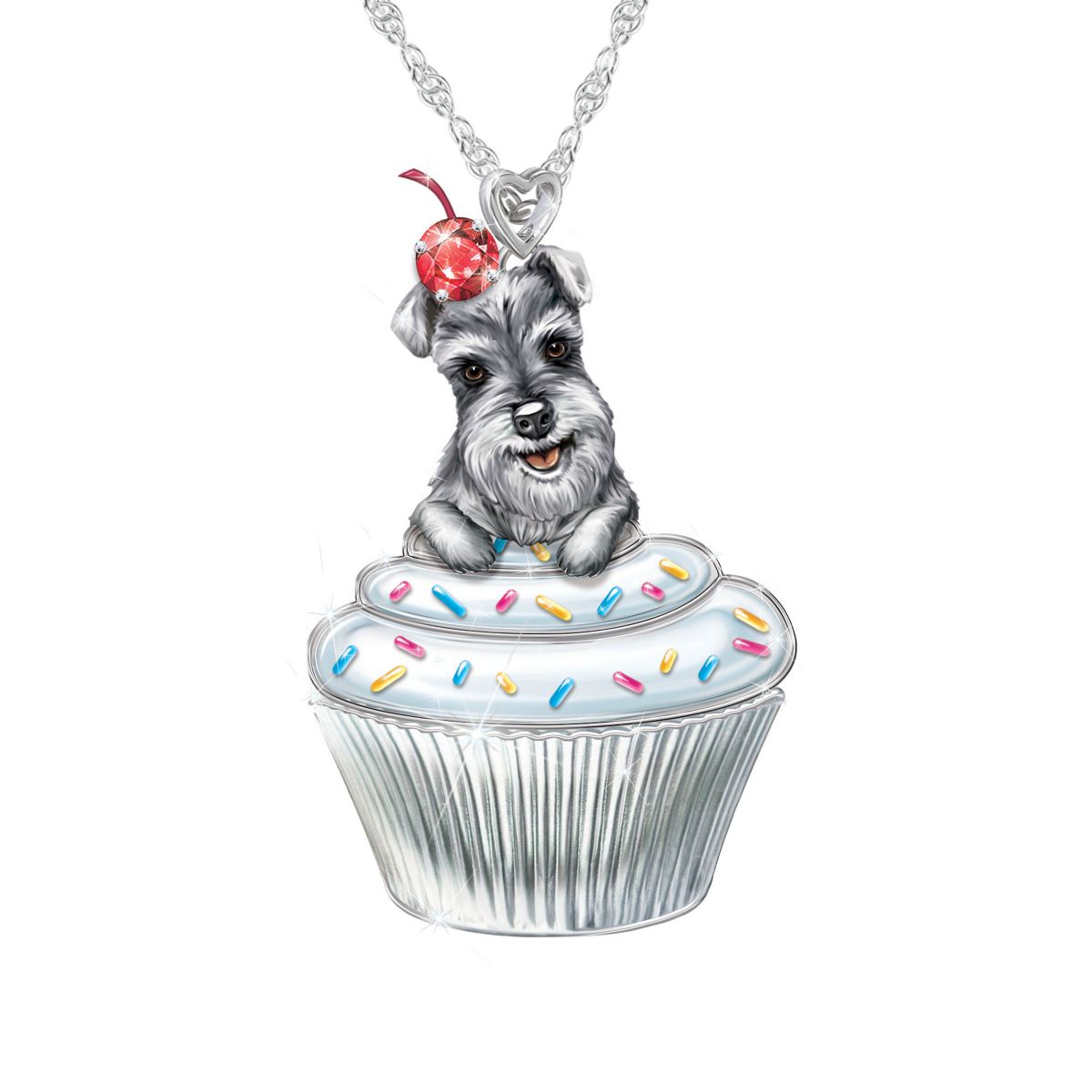 'Sweetest Pupcake' Schnauzer Ladies' Pendant