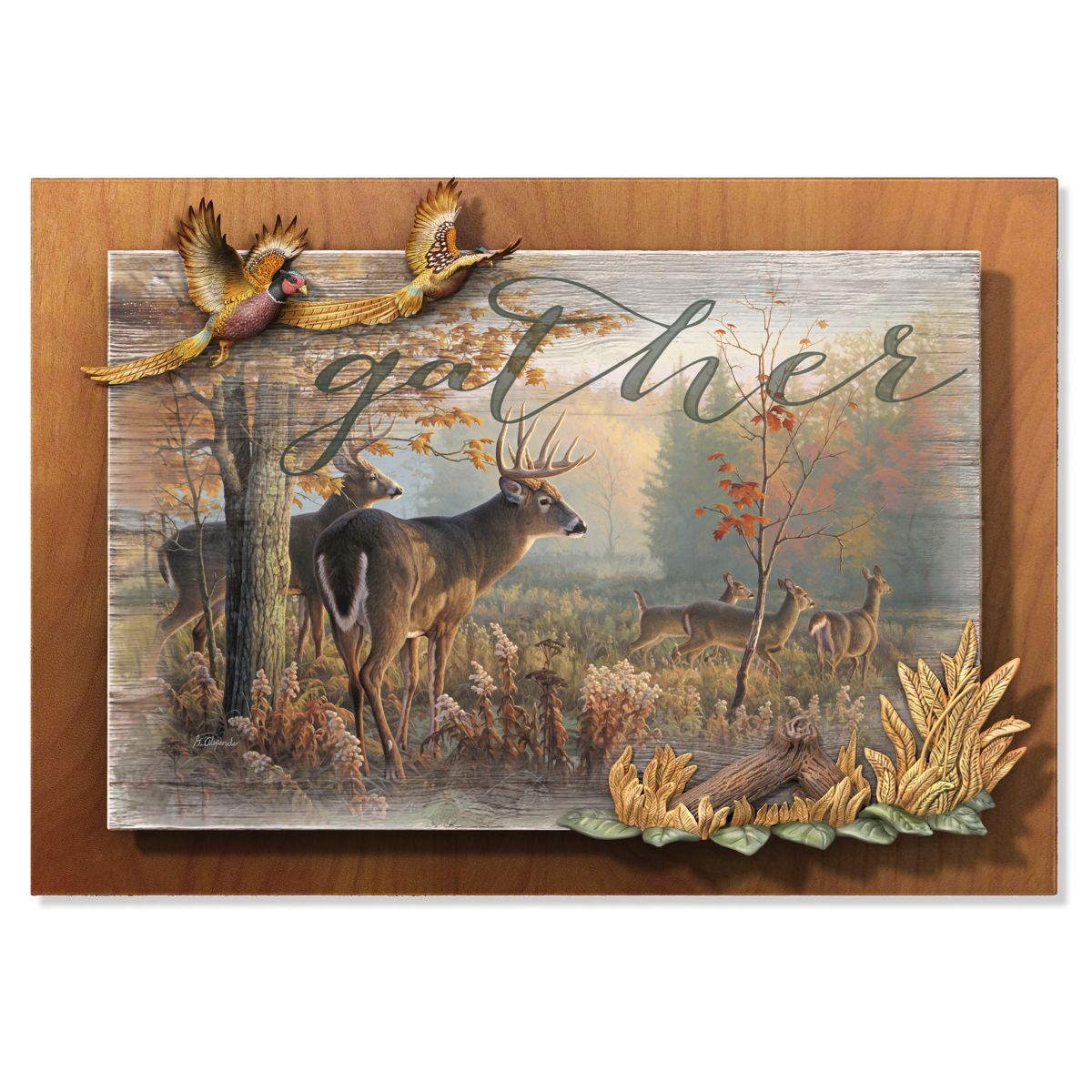 'Gather' Deer Woodland Inspirations Wall Décor