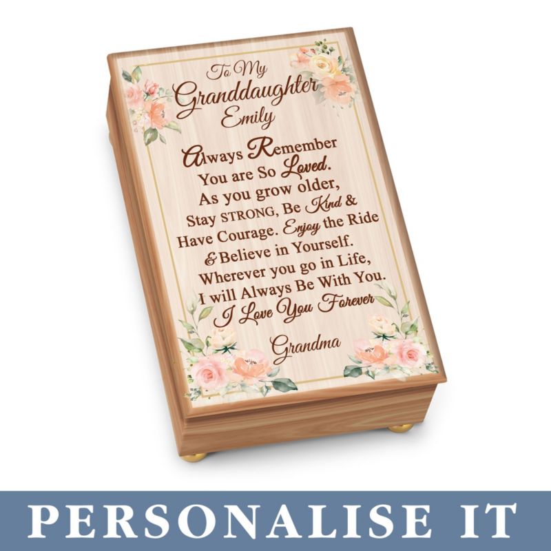 'To My Granddaughter' Personalised Music Box