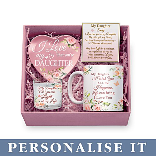‘Daughter, I Love You’ Personalised Gift Box Set