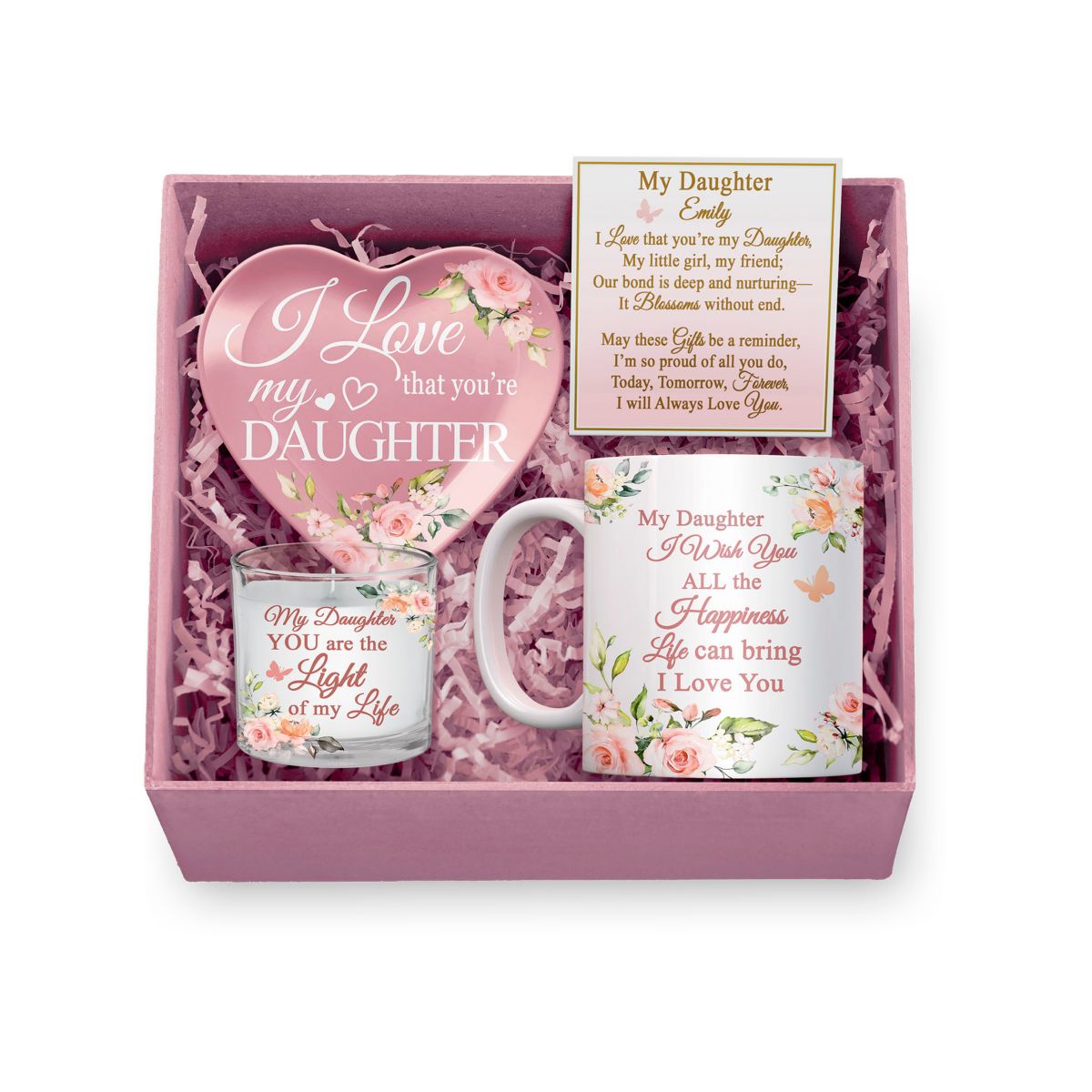 'Daughter, I Love You' Personalised Gift Box Set