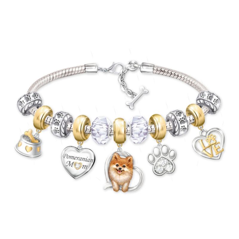 Stolze Zwergspitz-Mama – Armband