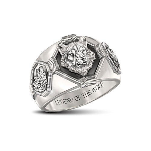 'Legend Of The Wolf' Men's Ring