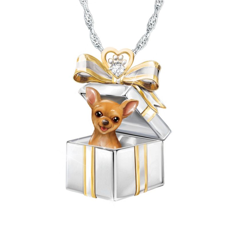 ‘Gift Of Love’ Chihuahua Dog Pendant