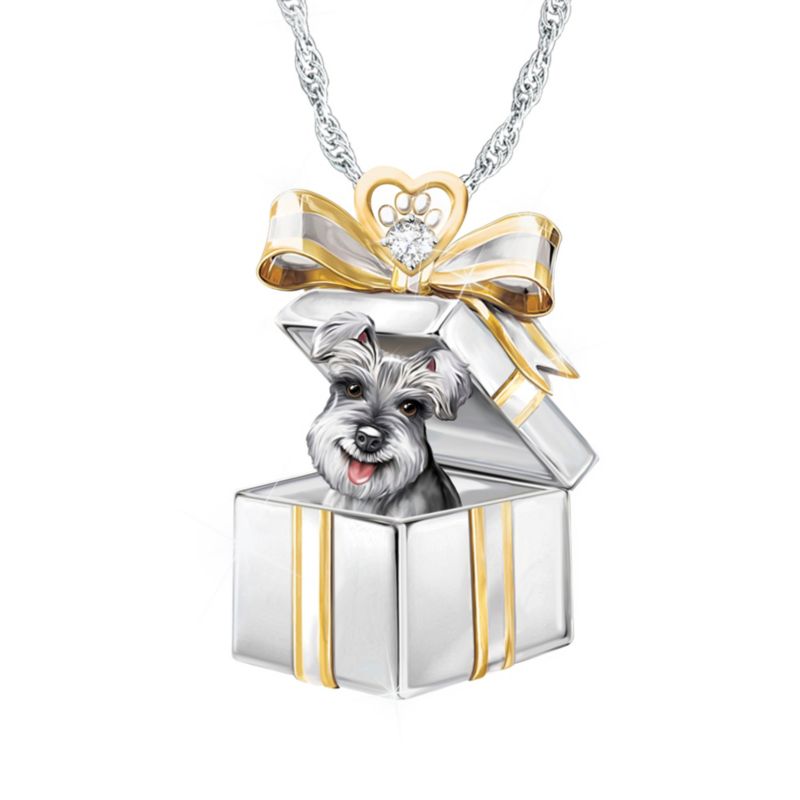 ‘Gift Of Love’ Schnauzer Dog Pendant