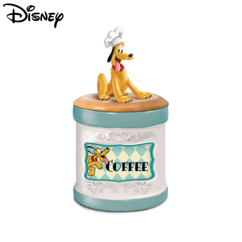 'Pluto and 12 Ingredient Labels' Disney Mickey & Friends Kitchen Canister