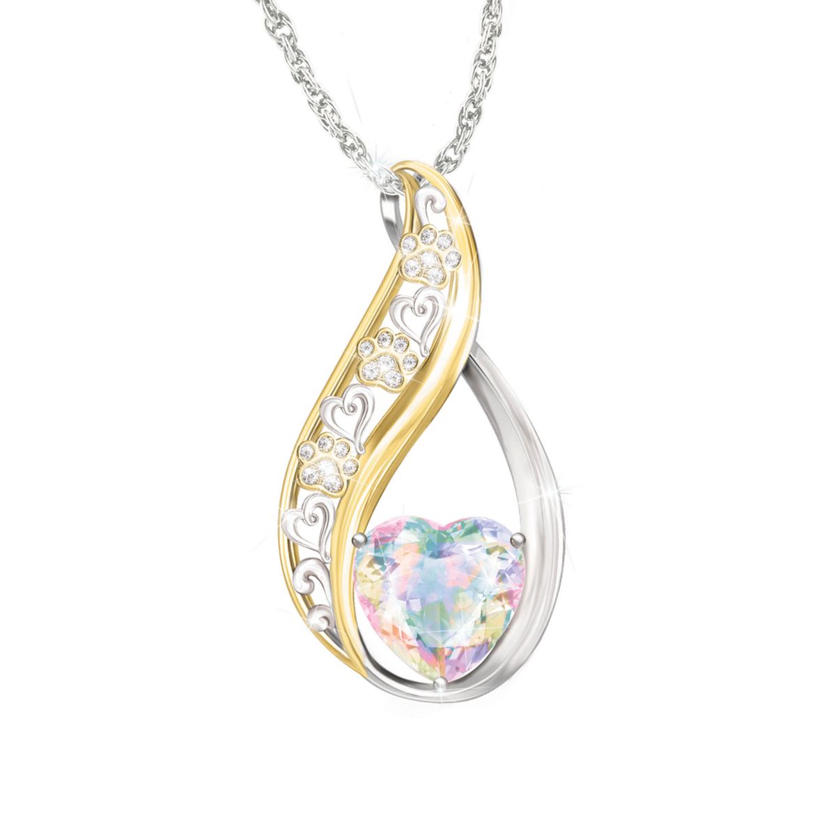 'Rainbow Bridge' Pet Personalised Pendant