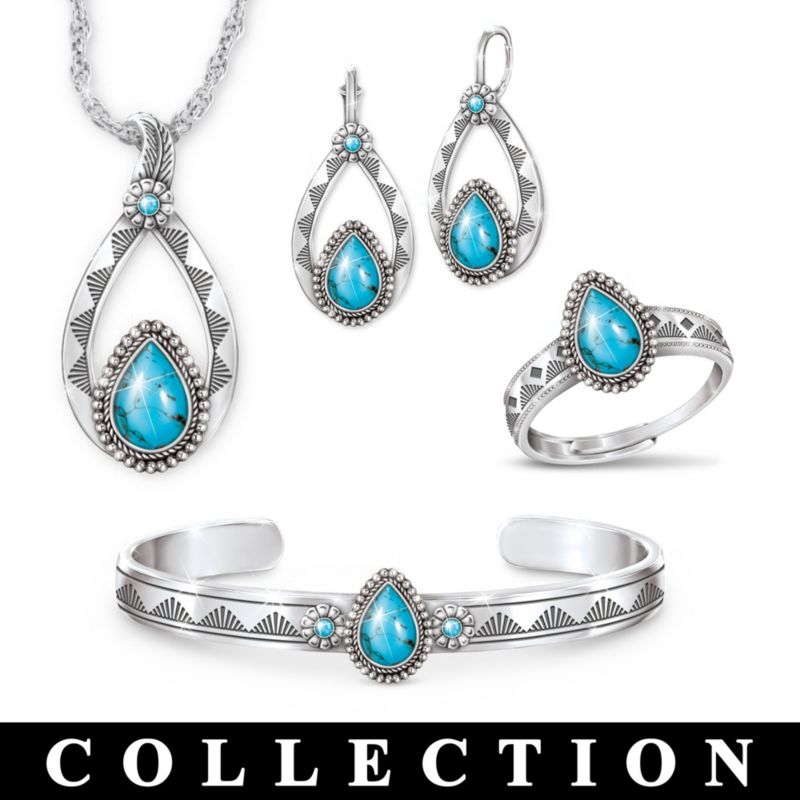 Magie et enchantement en turquoise - collection de bijoux