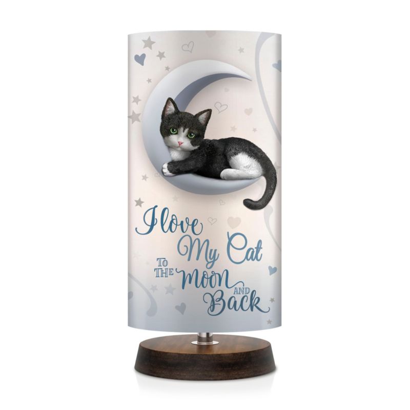 'Love My Cat To The Moon And Back' Table Lamp