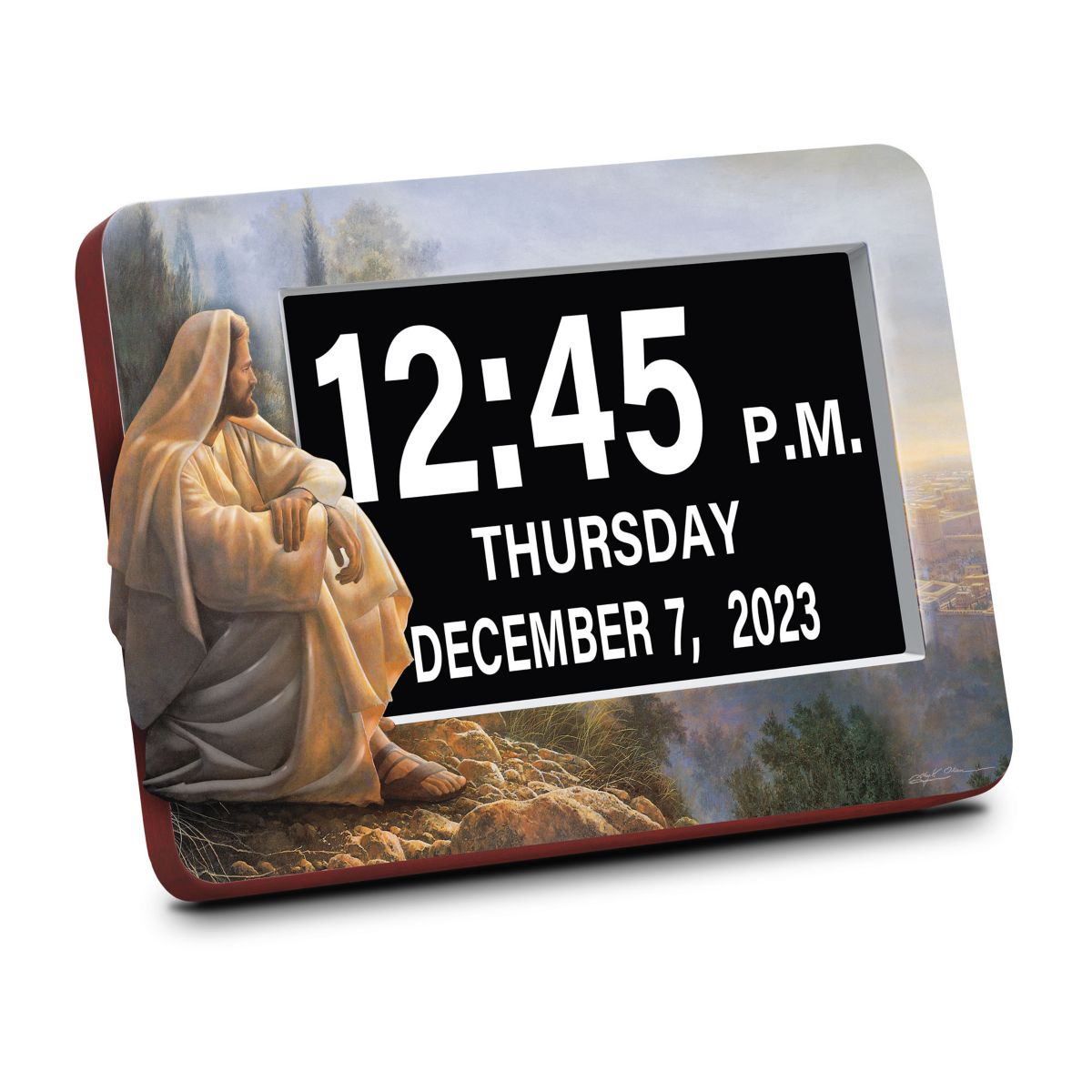 'Blessed Moments' Faith Greg Olsen Art Easy-Read Clock