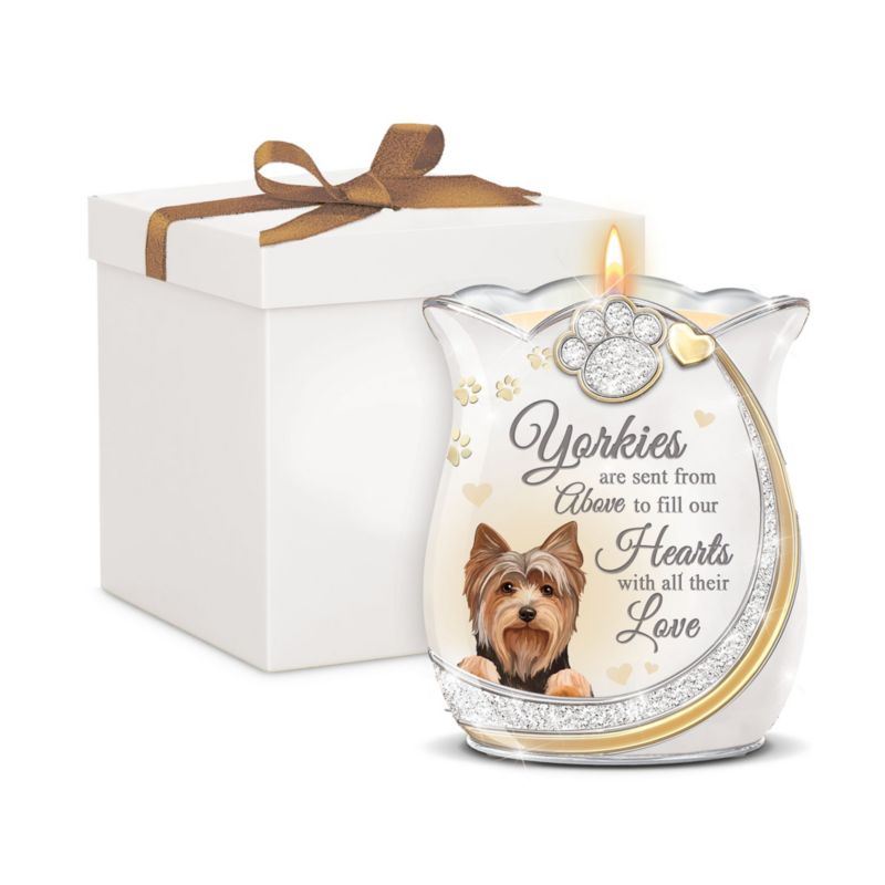 Mein Yorkie ist mein Herzwärmer — Kerzenhalter