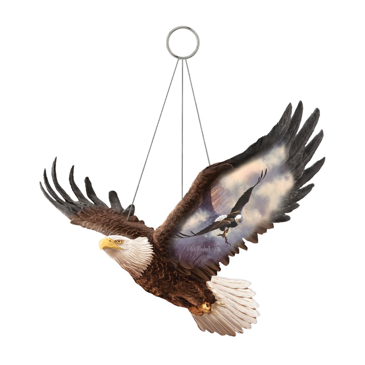 'Canyon Guardian' Eagle Hanging Sculpture