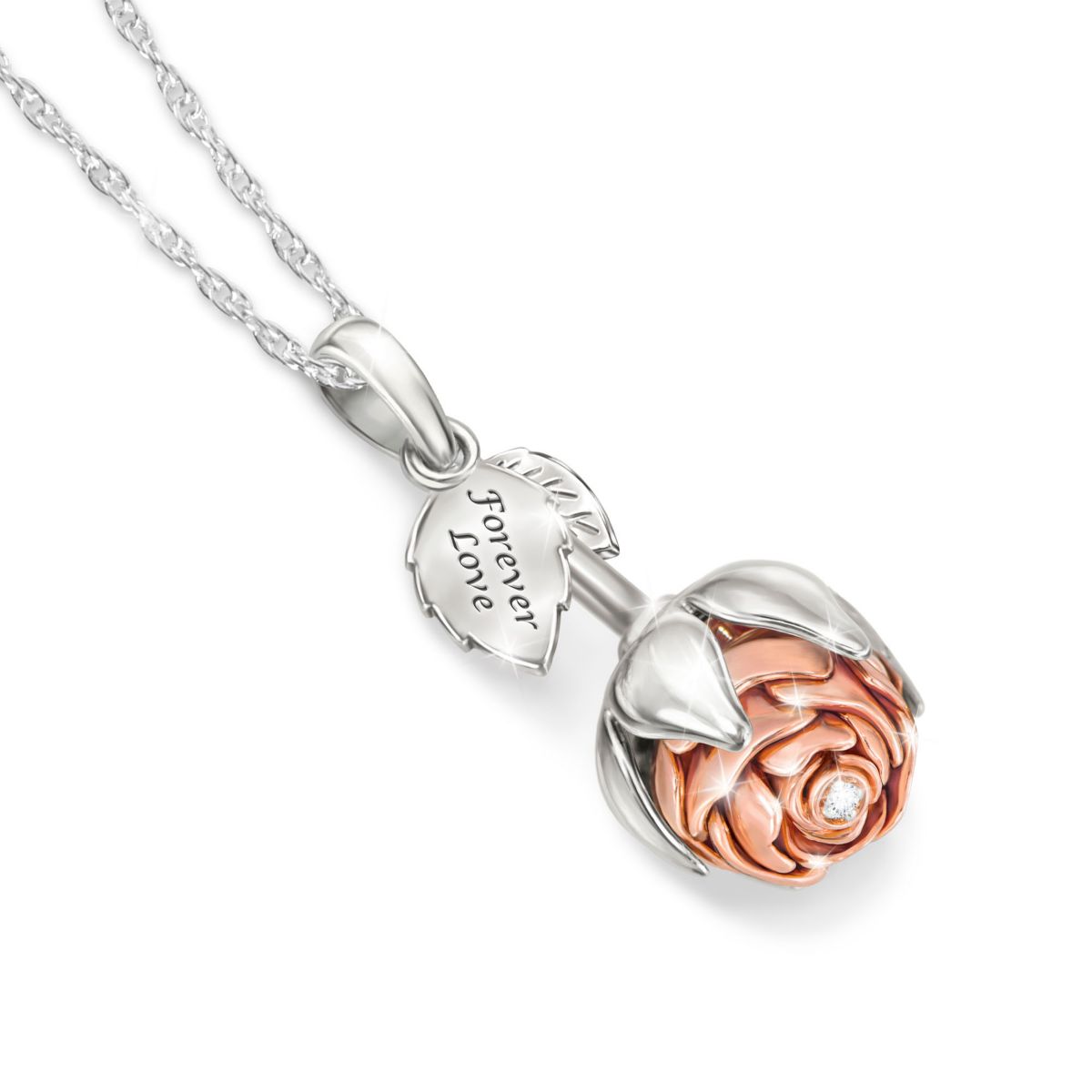 'Rose Of Love' Diamond Pendant
