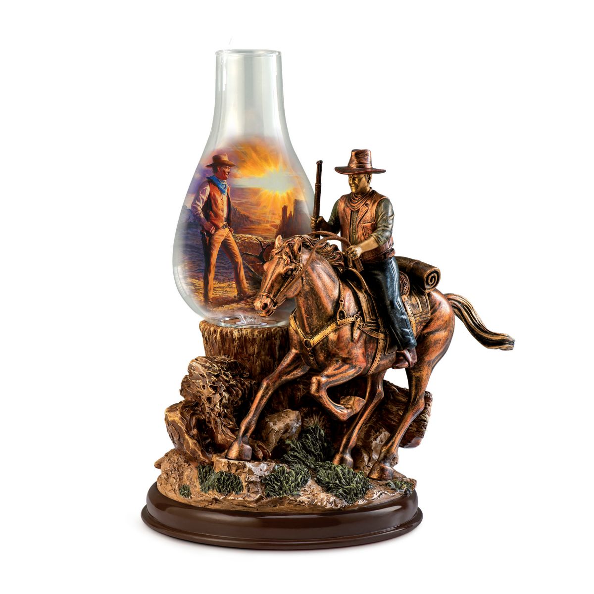 John Wayne 'Western Hero' Hurricane Lamp