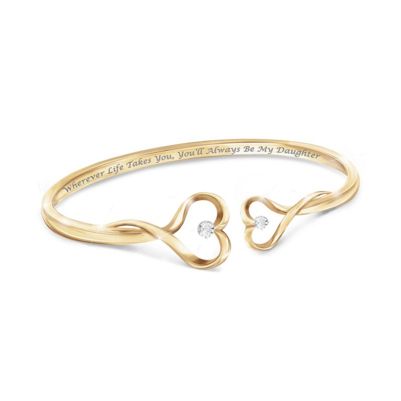 &#039;Forever My Daughter&#039; Diamond Bracelet