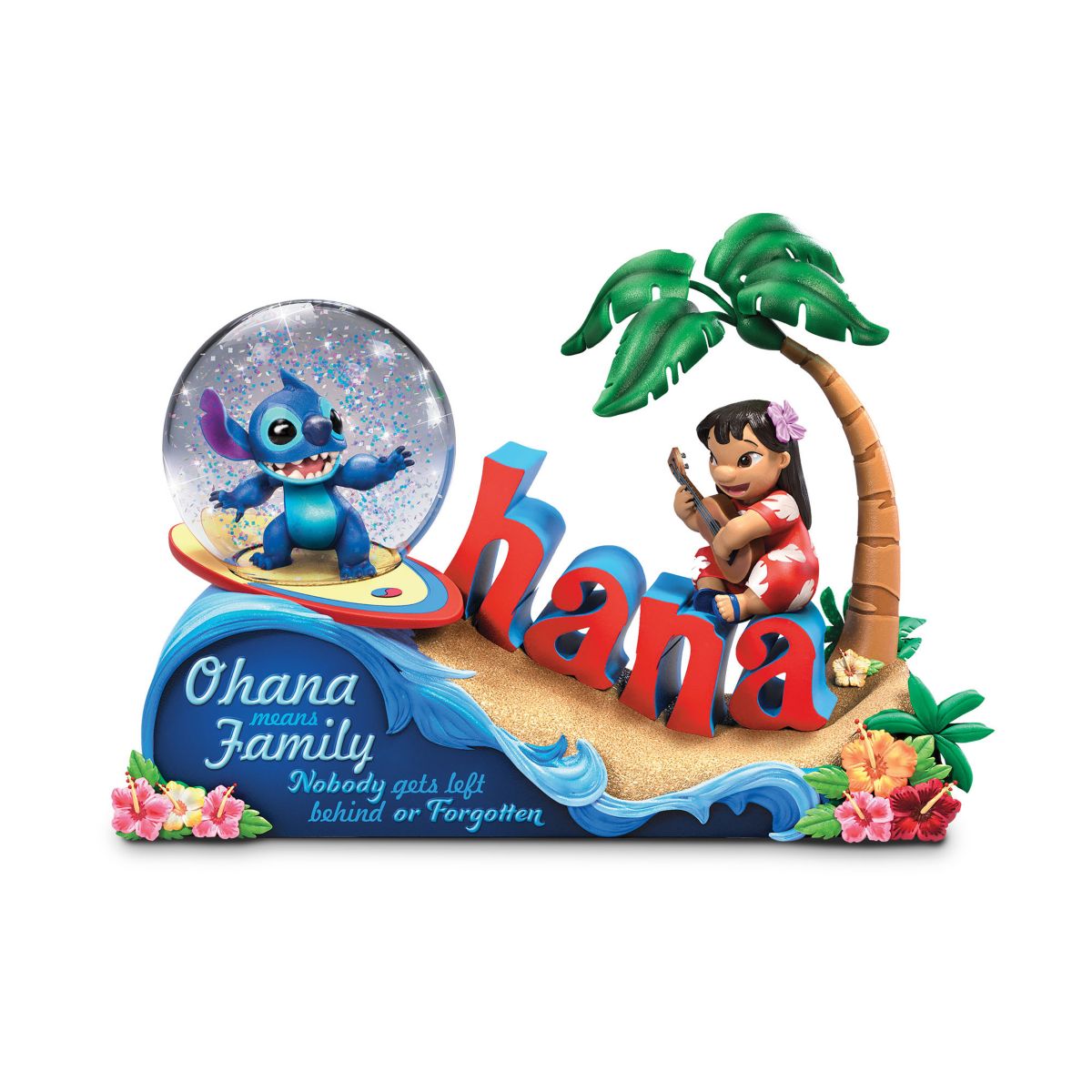 Disney Lilo & Stitch 'Ohana Means Family' Glitter Globe