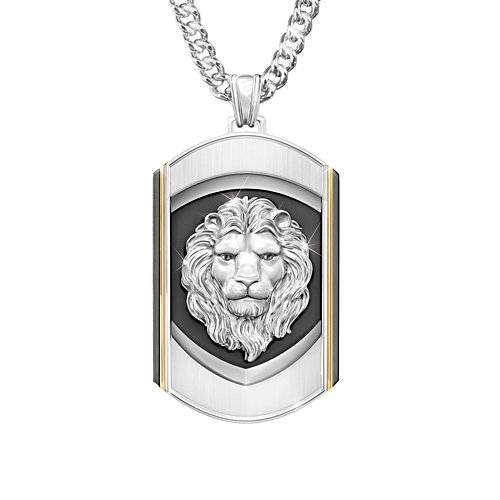 'Heart Of A Lion' Son Men's Sapphire Pendant