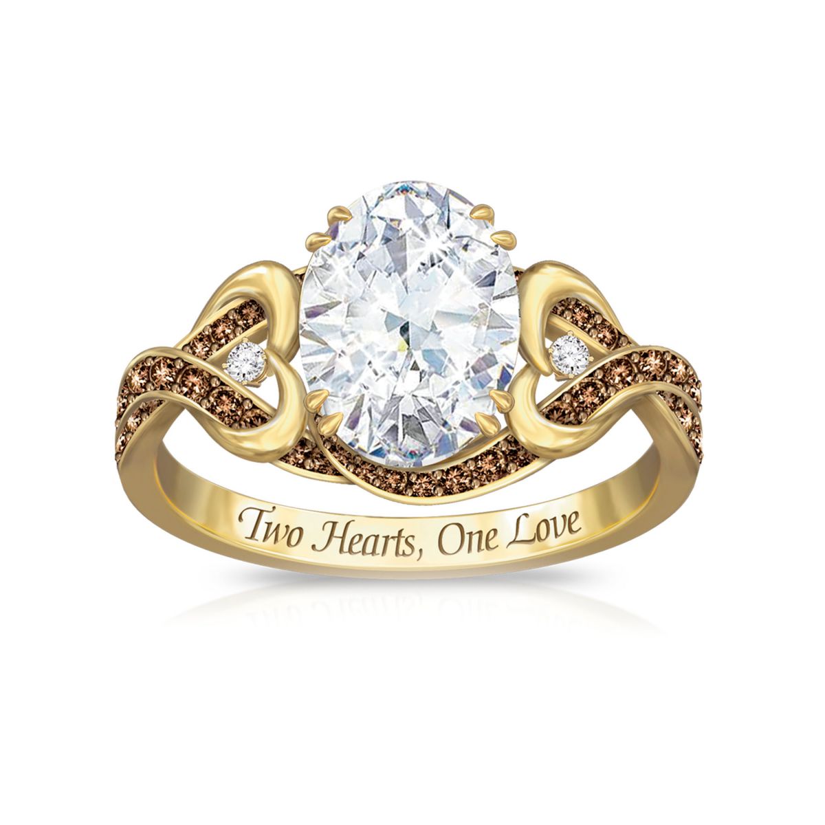 'Our Sweetest Love' Topaz And Diamond Ring
