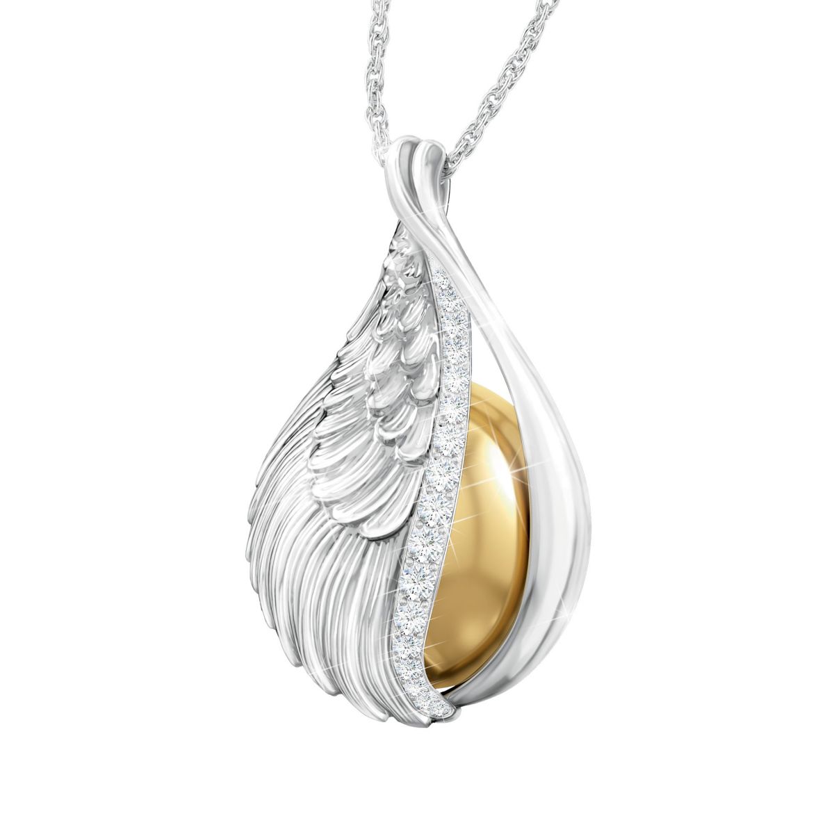'Guardian Angel' Chiming Harmony Ball Pendant