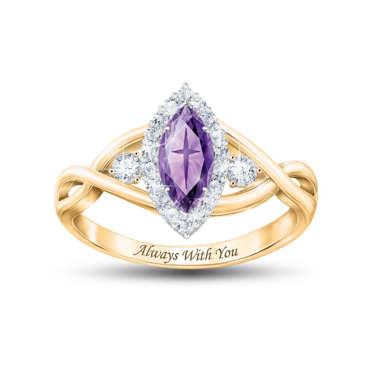 'Always With You' Amethyst Ladies' Ring