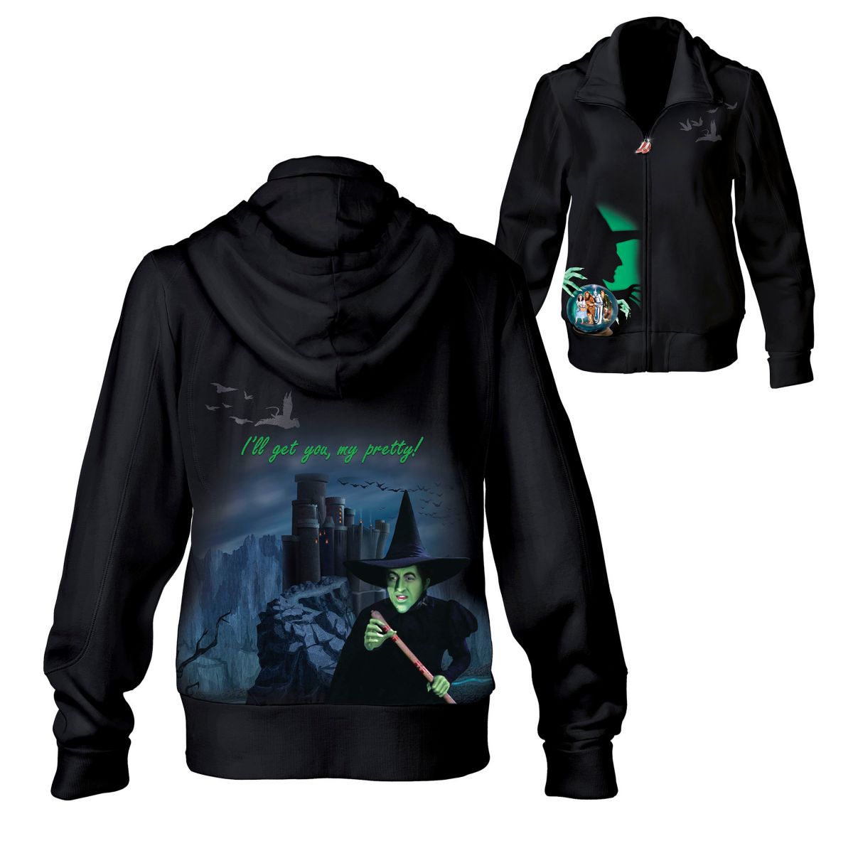 'I'll Get You My Pretty' The Wizard of Oz Zip-Up Hoodie