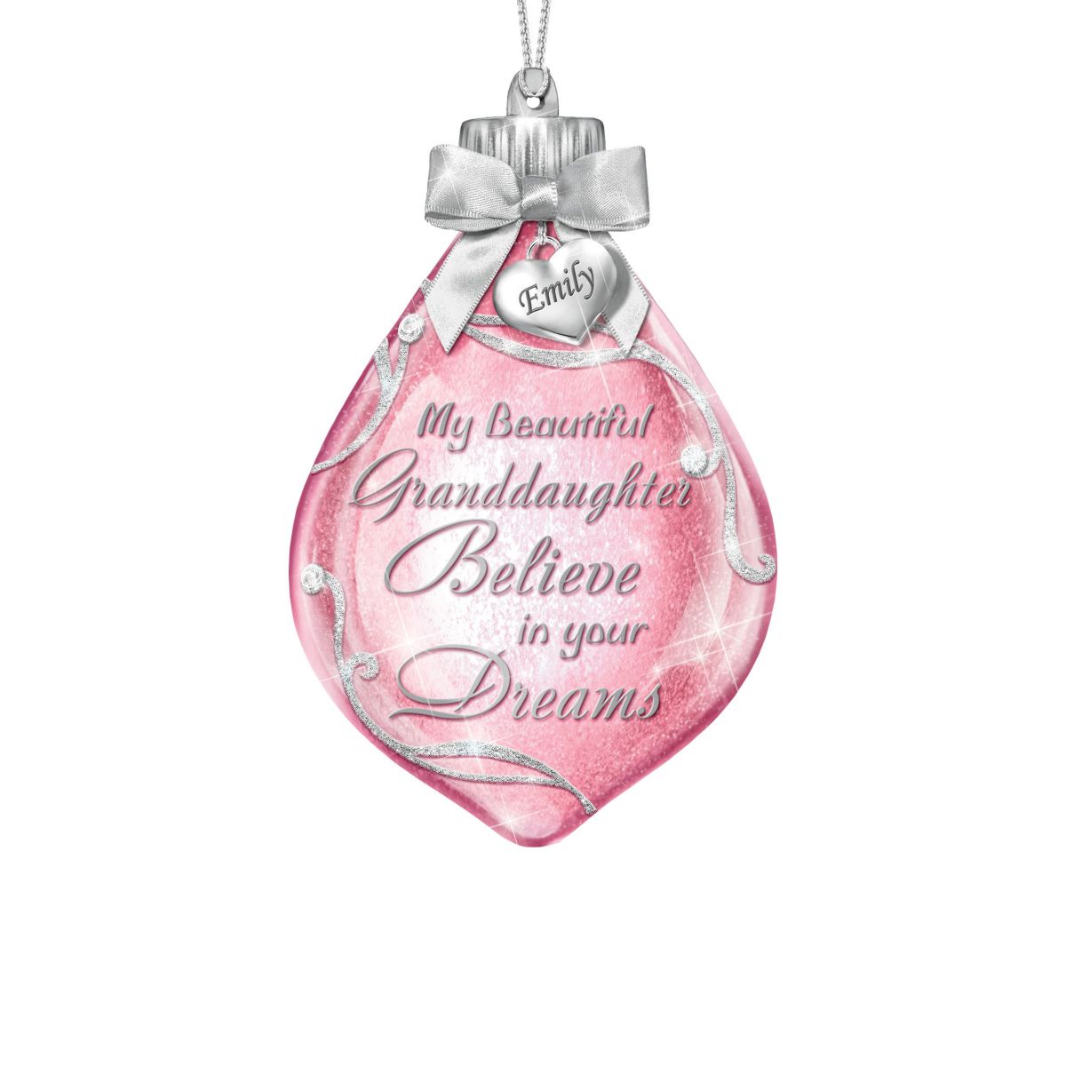 'My Beautiful Granddaughter' Illuminated Personalised Ornament