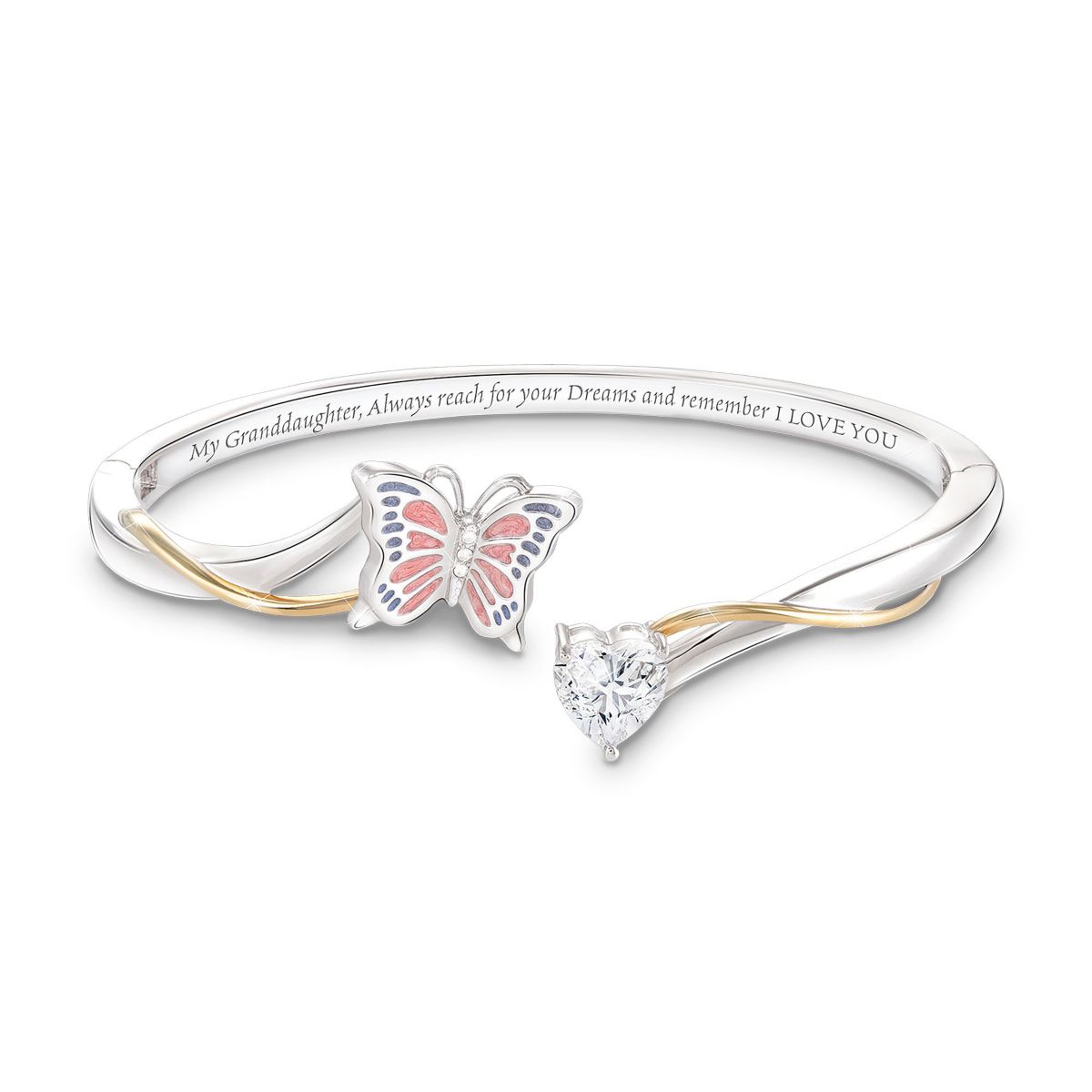 'Granddaughter, Follow Your Dreams' 3-Carat Crystal Bracelet